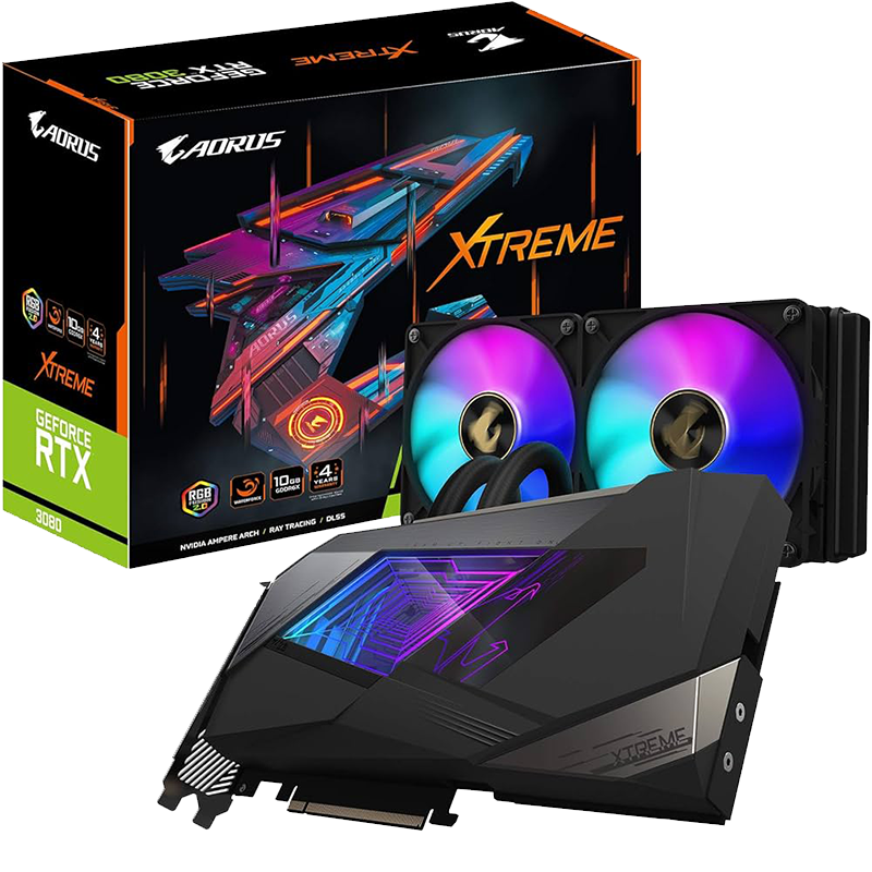 Graphics Card RTX 3080 Gigabyte Extreme Water Block 12GB